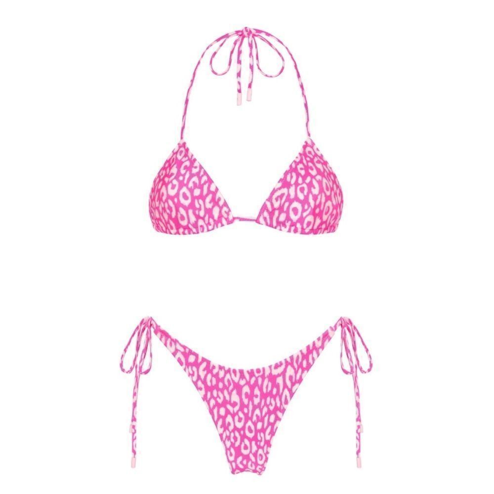 TRIANGLE VINCA Pink Leopard w/ matching bag 💕 NWT - Picture 7 of 9